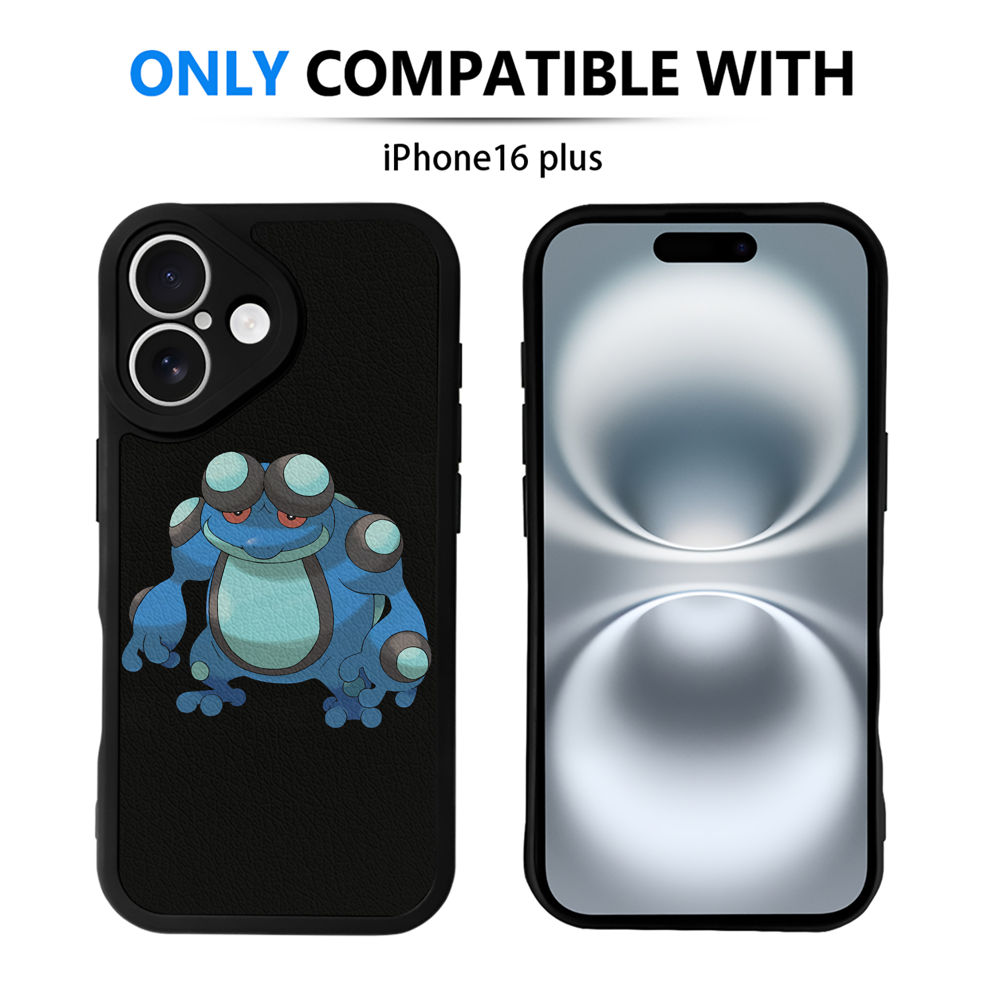 （画像用） ポケットモンスター Pokémon 【iPhone 16シリーズ対応】シリコンスマホケース（レザー調） 材質：シリコン